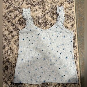 Willow Root Gray and Blue Tank Top